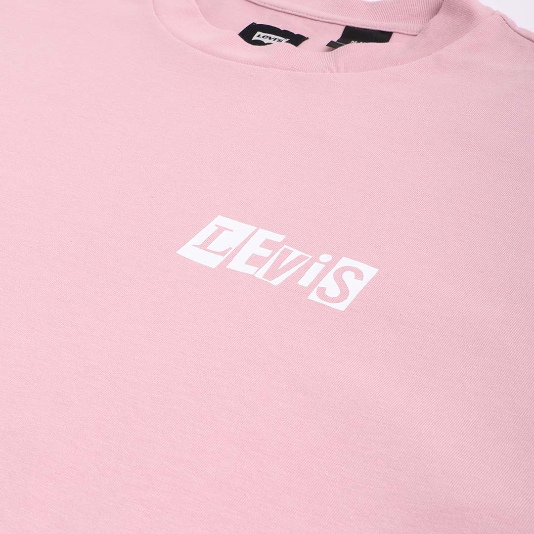 Levis Skate Graphic Box T-Shirt, Core Pink Graphic, Detail Shot 3