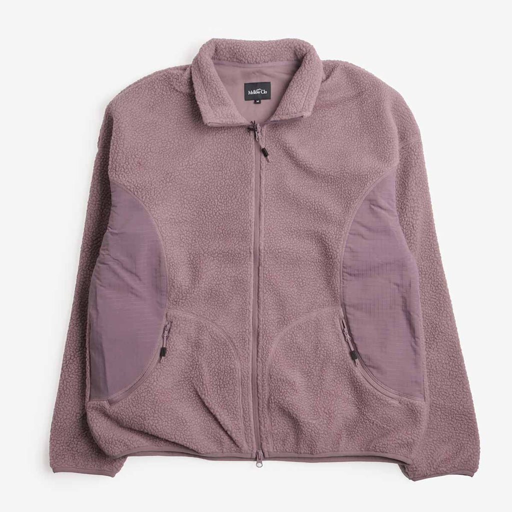 Mellow Clo Expedition Fleece in Rich Plum, front view