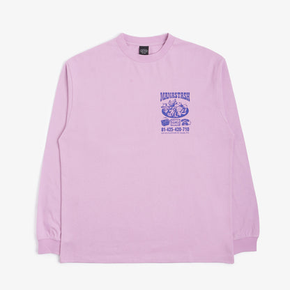 Manastash CiTee Long Sleeve Supermarket T-Shirt, Pink, Detail Shot 5