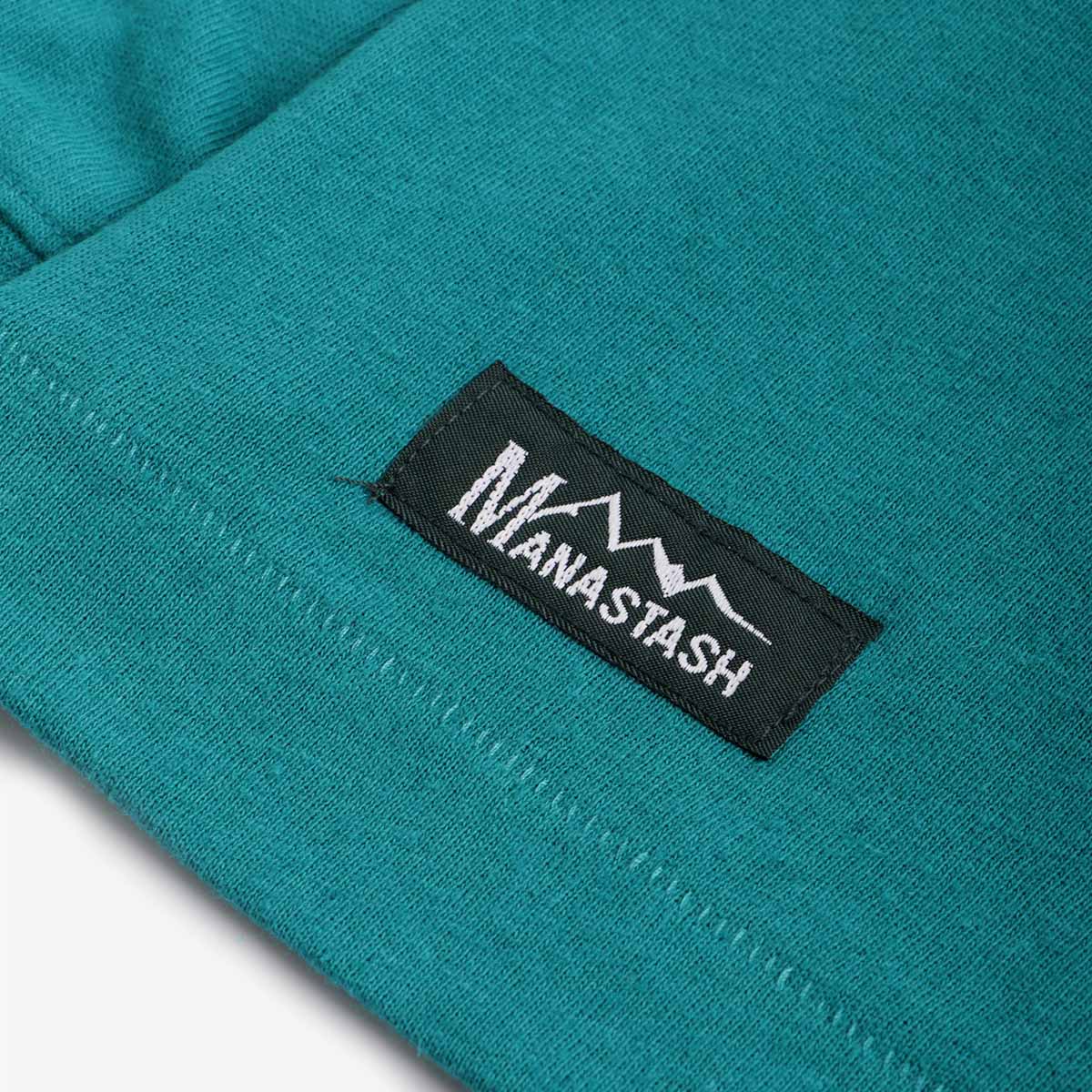 Manastash Hemp Long Sleeve Tour T-Shirt, Ever Green, Detail Shot 3
