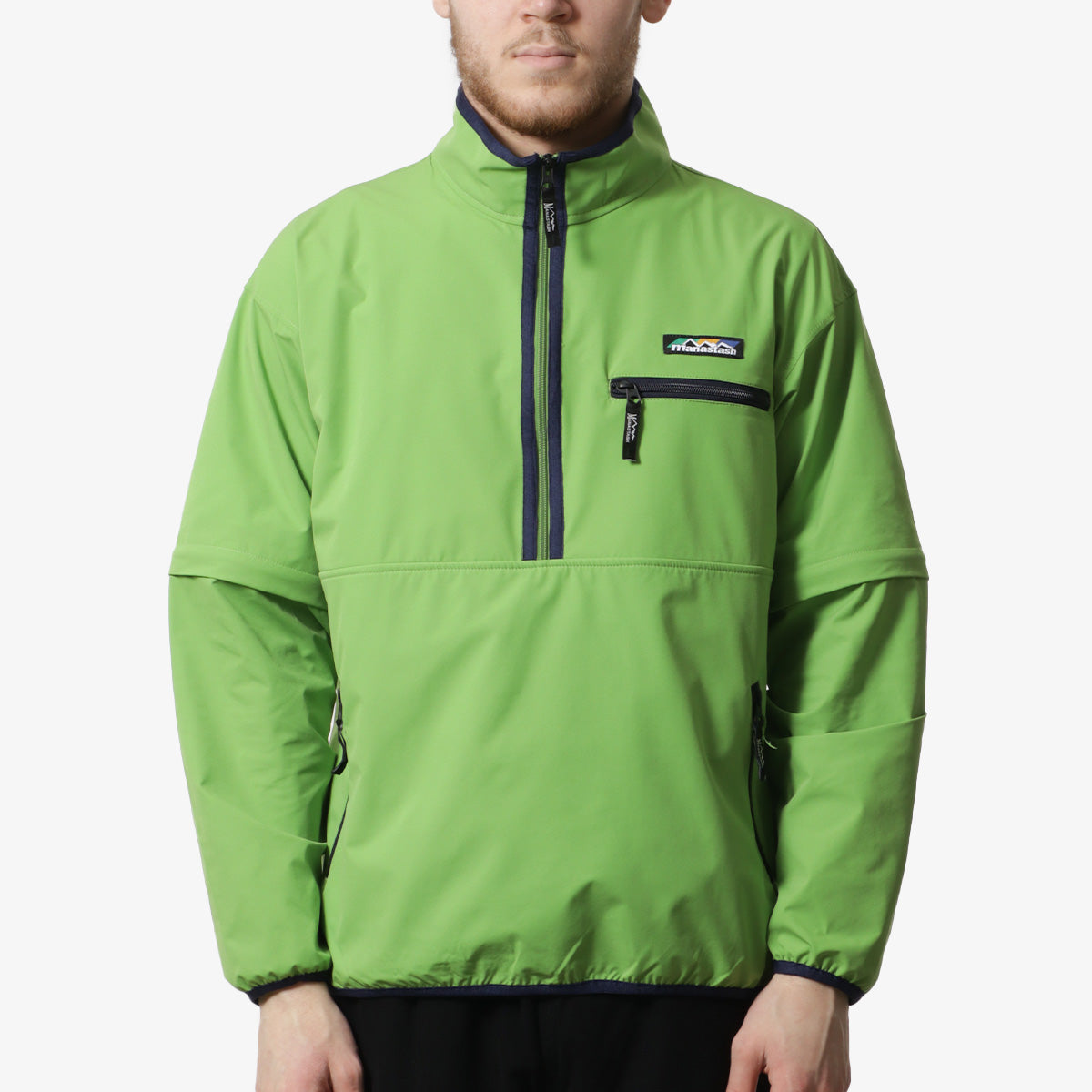 Manastash Poppy Pop Over Jacket '24, Light Green, Detail Shot 1
