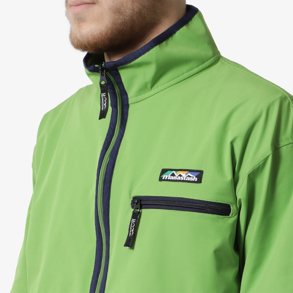 Manastash Poppy Pop Over Jacket '24, Light Green, Detail Shot 2