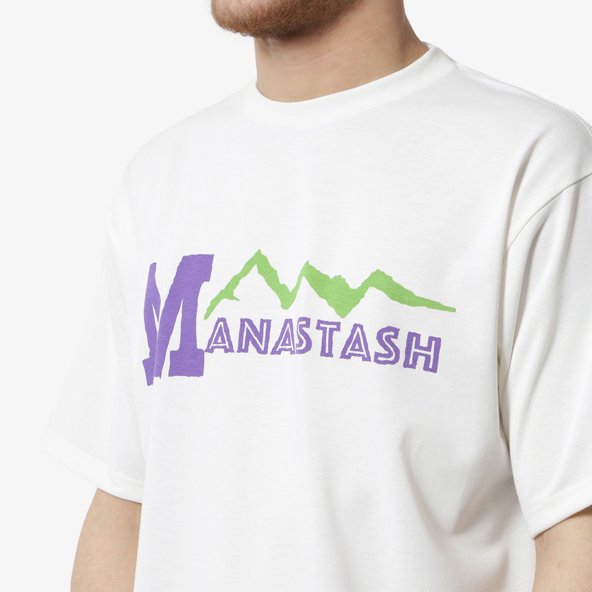 Manastash Re:Poly T-Shirt 93, White, Detail Shot 2