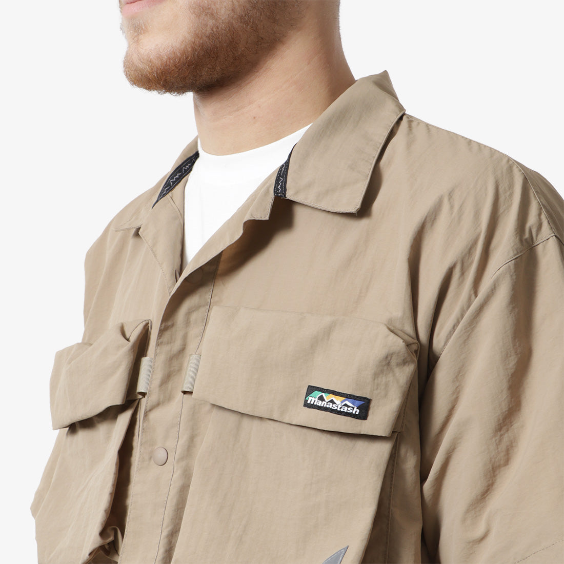 Manastash River Shirt '24, Sand, Detail Shot 2