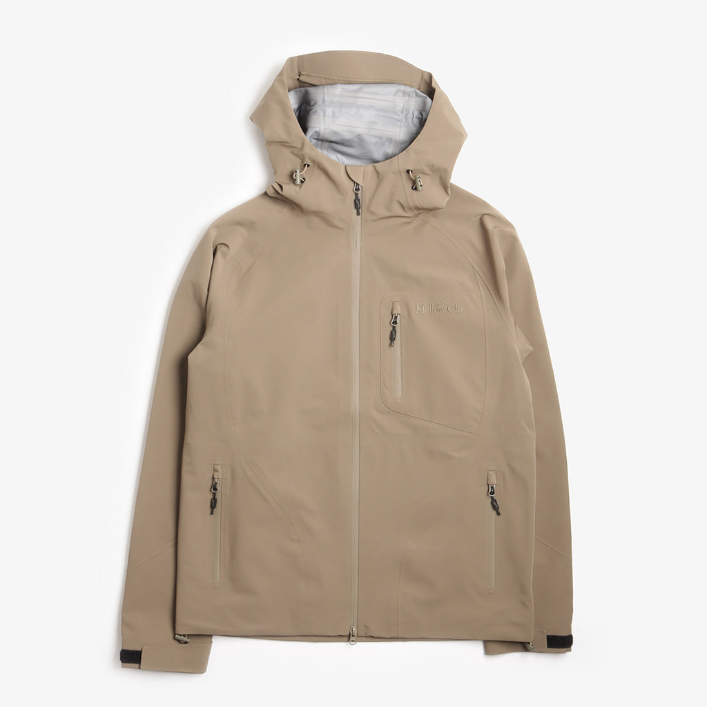 Mellow Clo 3L Trek Jacket, Brown, Detail Shot 1