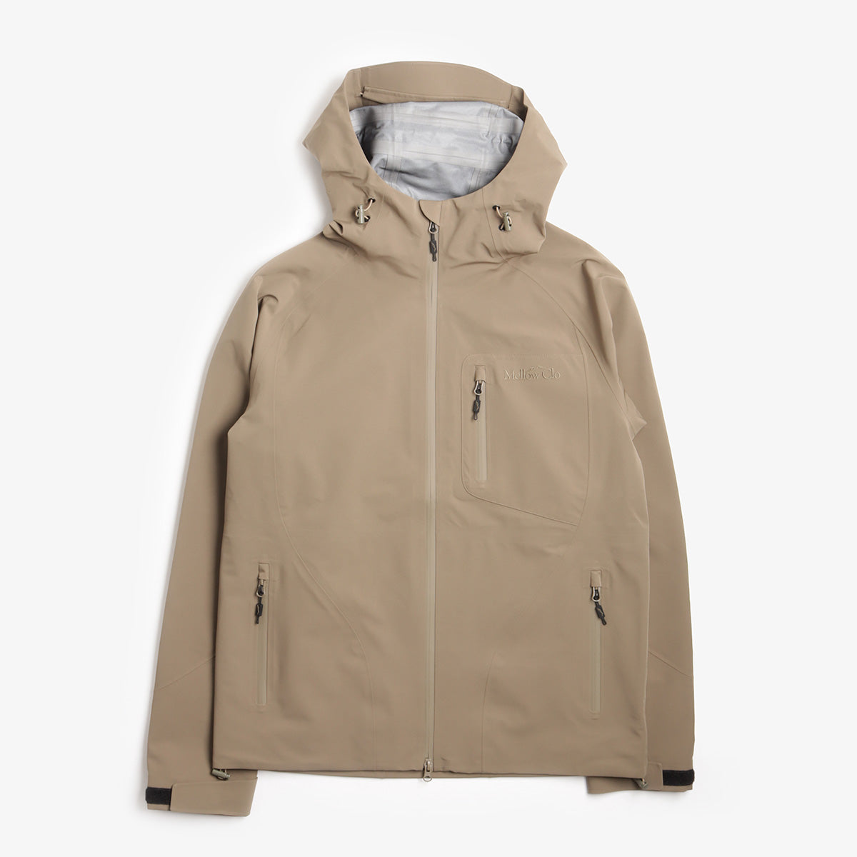 Mellow Clo 3L Trek Jacket, Brown, Detail Shot 1