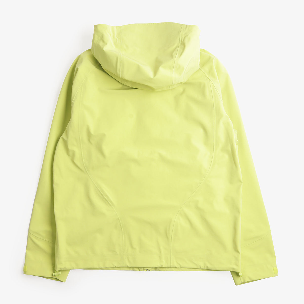 Mellow Clo 3L Trek Jacket in Persian Lime, back view