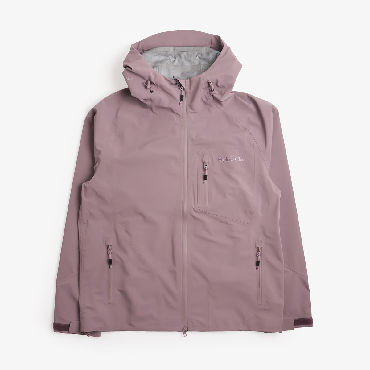 Mellow Clo 3L Trek Jacket in Rich Plum, front view