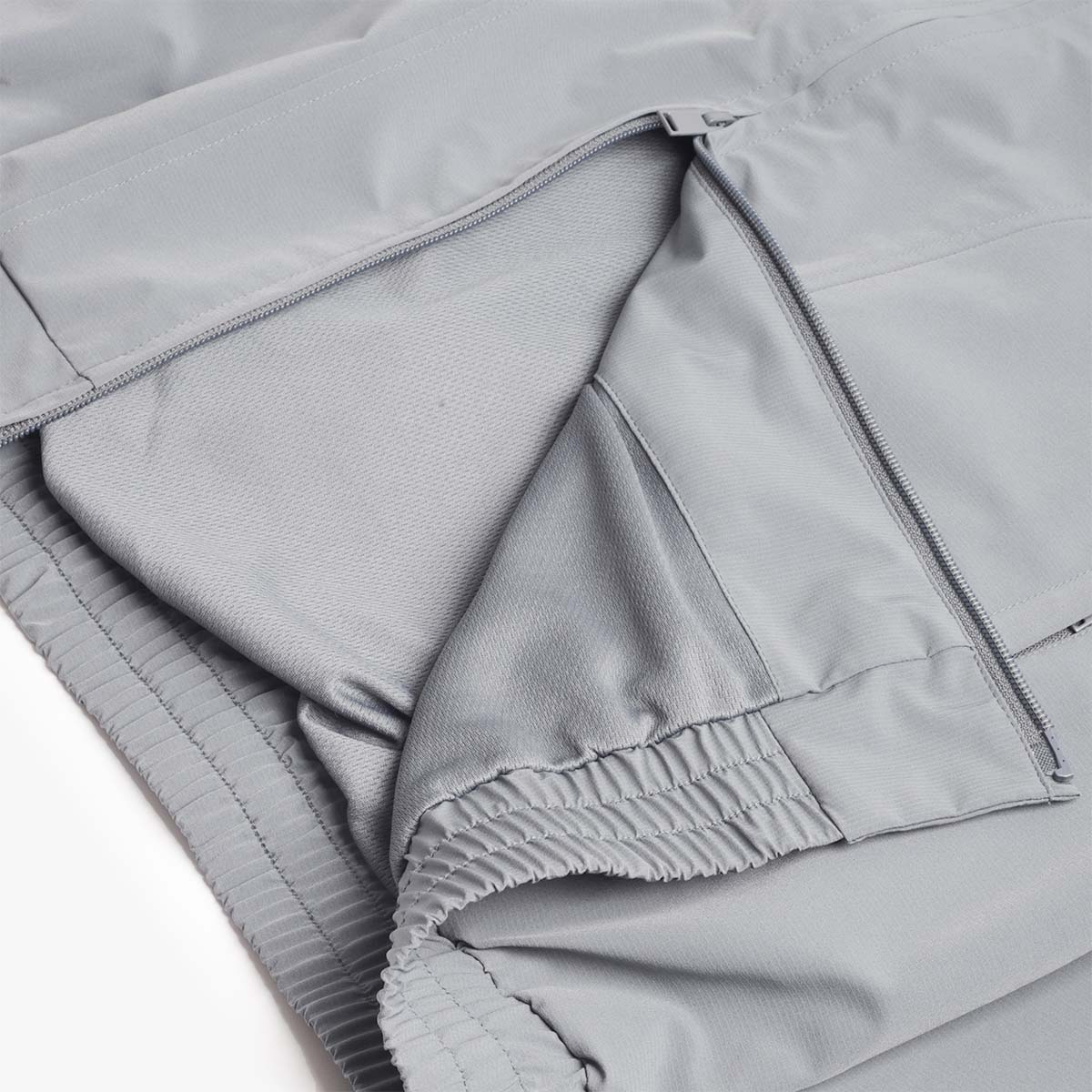 Side vent and interior detail, grey Amble jacket
