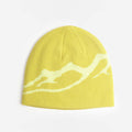 Mellow Clo Everyday Merino Beanie in Persian Lime, front view