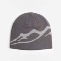 Mellow Clo Everyday Merino Beanie in Onyx Grey, front view