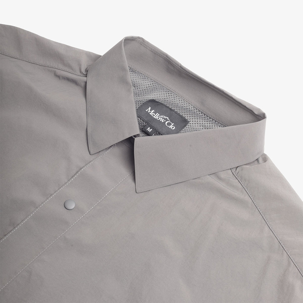Mellow Clo Multi Trail Shirt, Grey, Detail Shot 3