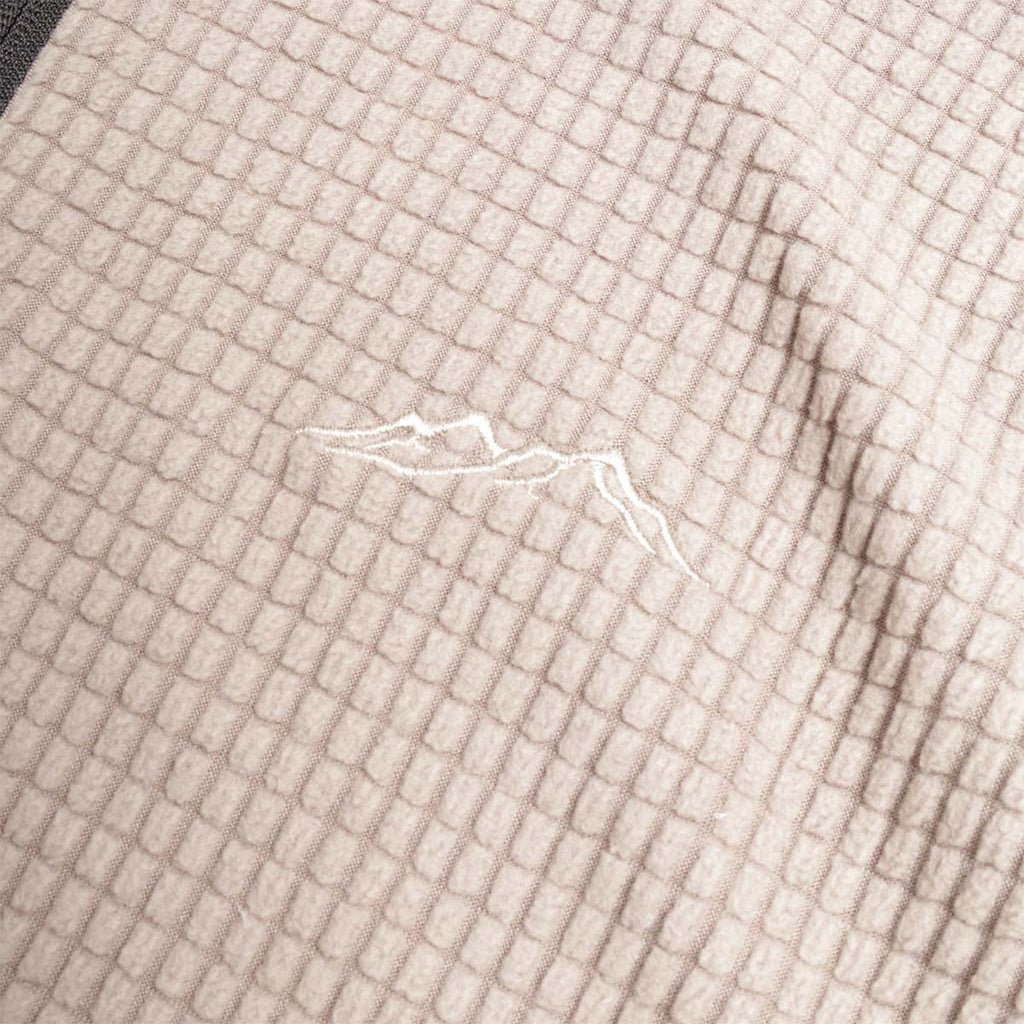 Mellow Clo Summit Half Zip Fleece, Stone, Detail Shot 4