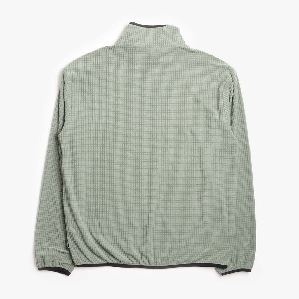 Mellow Clo Summit Half Zip Fleece, Sage, Detail Shot 2