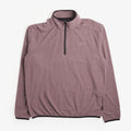Mellow Clo Summit Half Zip Fleece in Rich Plum, front view