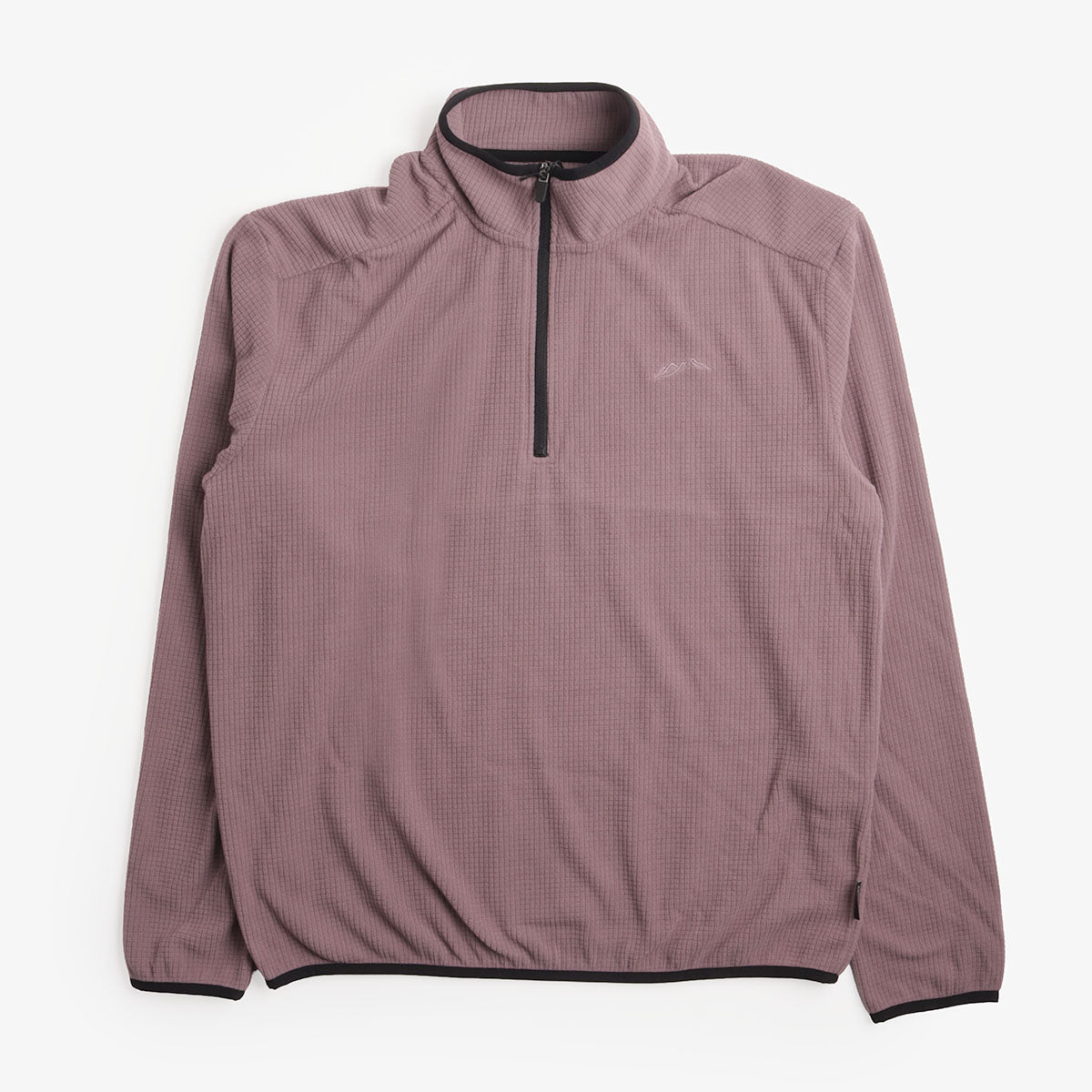 Mellow Clo Summit Half Zip Fleece in Rich Plum, front view