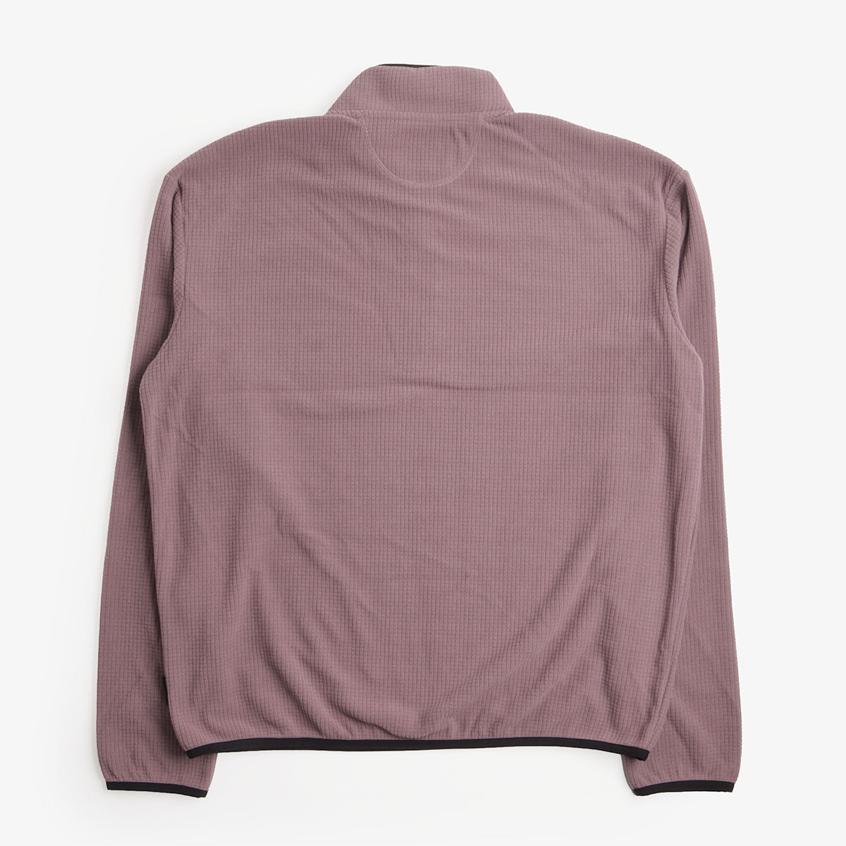Mellow Clo Summit Half Zip Fleece in Rich Plum, back view
