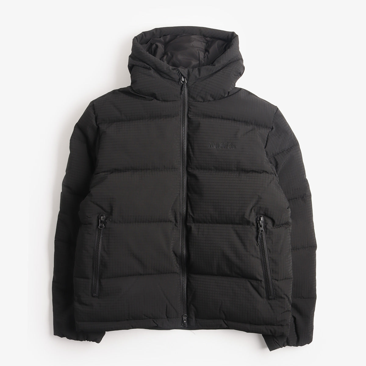 Mellow Clo Summit Puffer Jacket in Black, front view