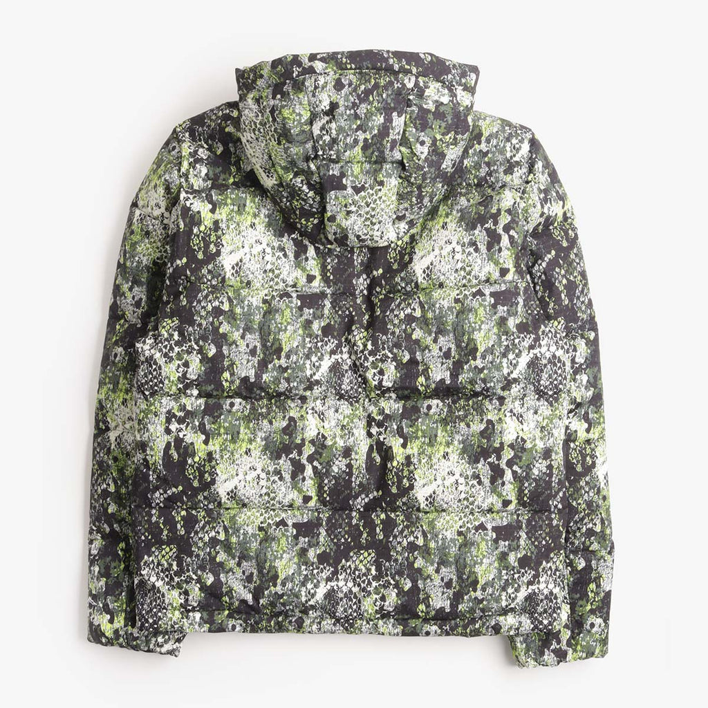 Mellow Clo Summit Puffer Jacket in Serpent Camo, back view