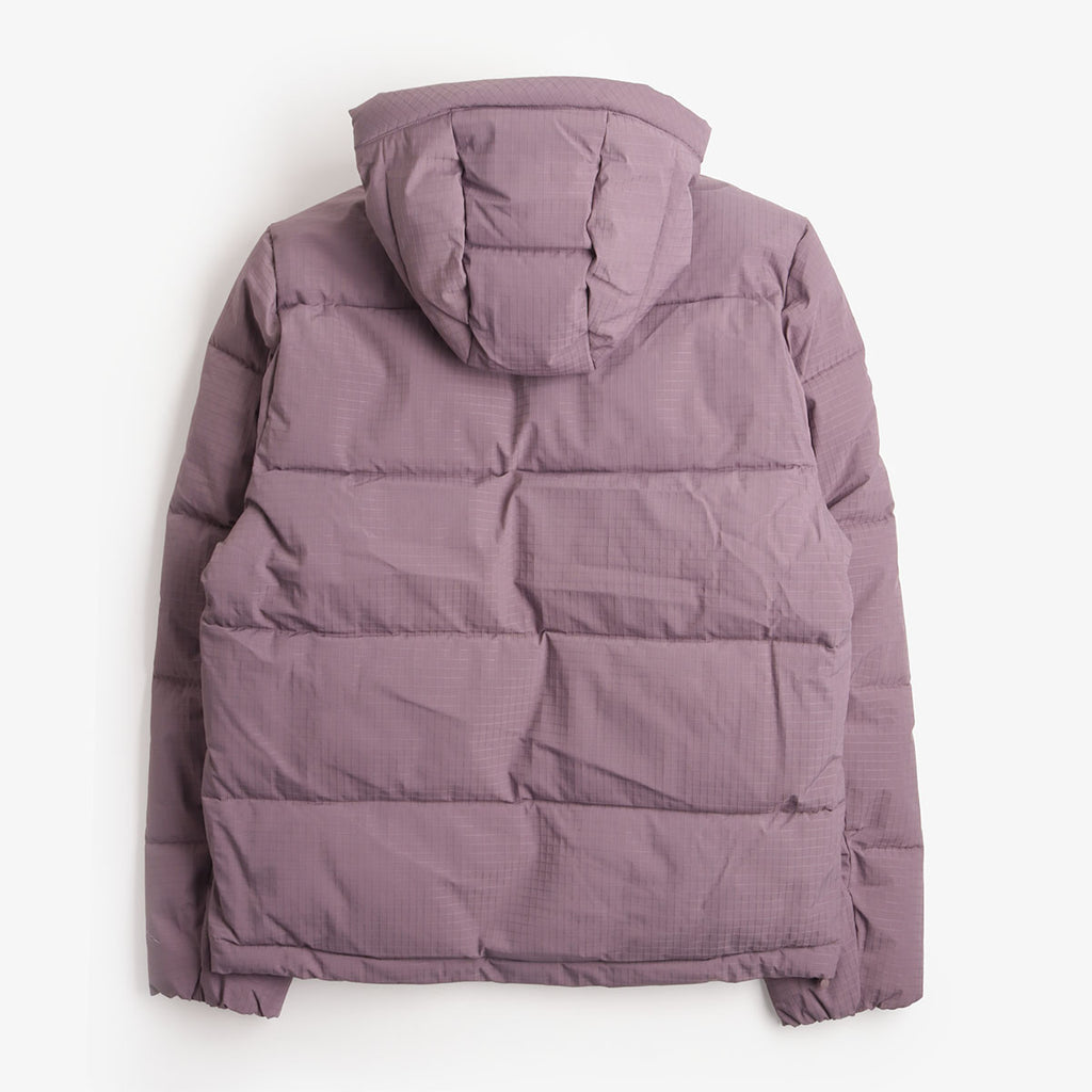 Mellow Clo Summit Puffer Jacket in Rich Plum, back view