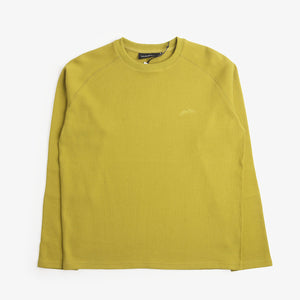 Mellow Clo Everyday Waffle Long Sleeve T-Shirt - Green