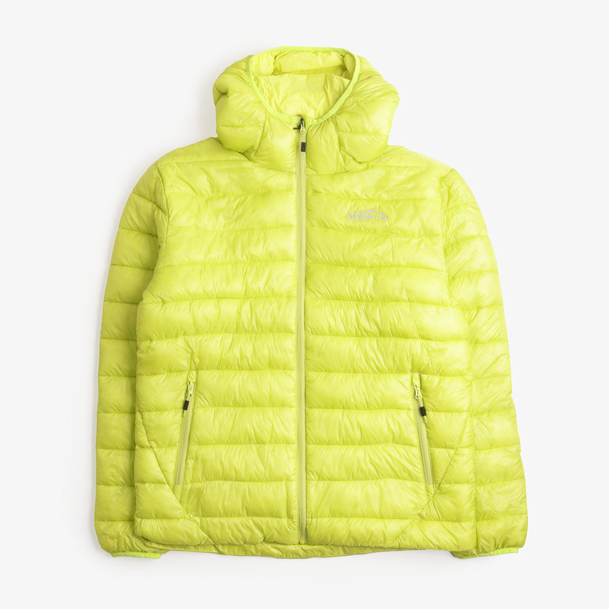 Mellow Clo Alpine LT Puffer Jacket in Persian Lime, front view