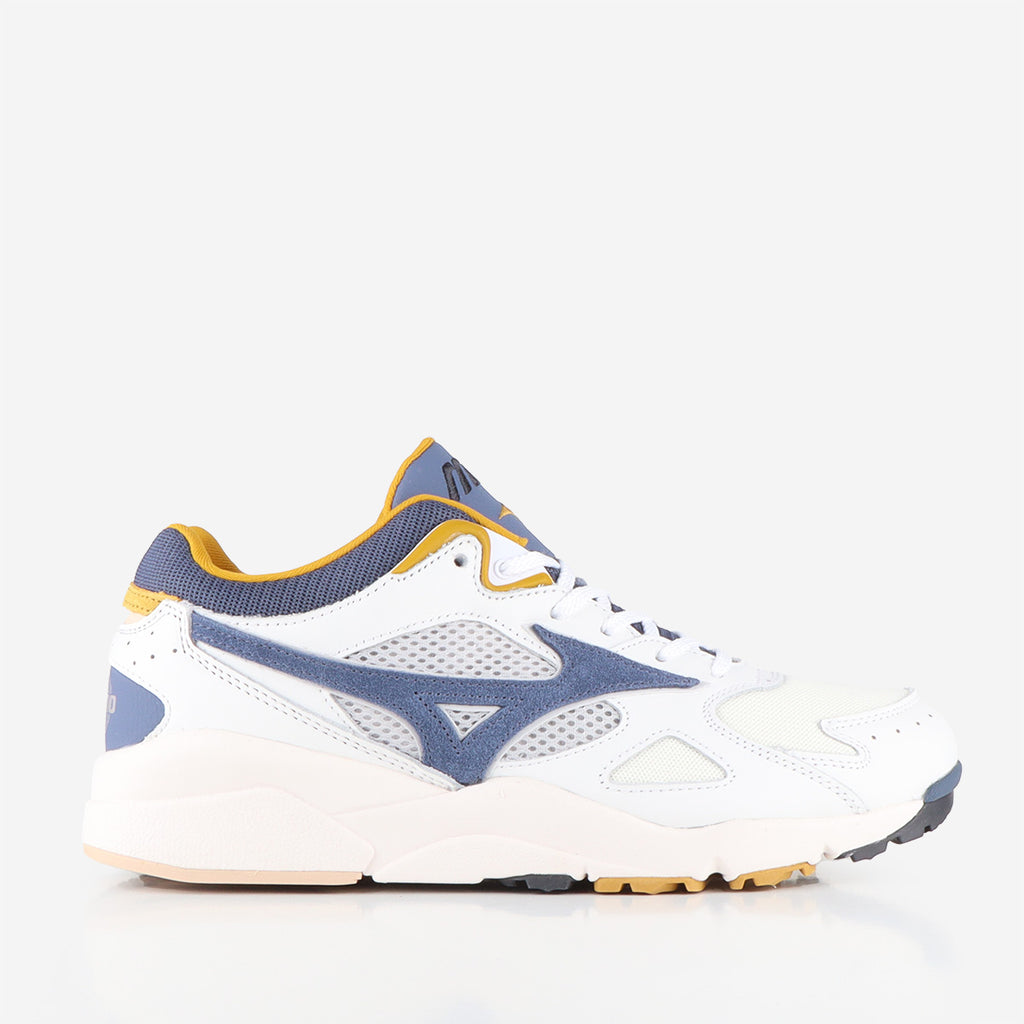 Mizuno Sky Medal 'Age of Legends' Shoes, Snow White Vintage Indigo Chai Tea, Detail Shot 1
