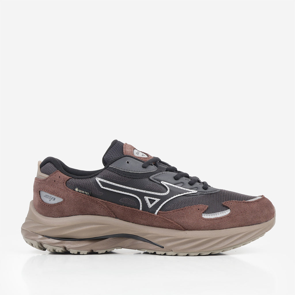 Mizuno Wave Rider β GTX Shoes, Black Sand Black Chicory Coffee, Detail Shot 1