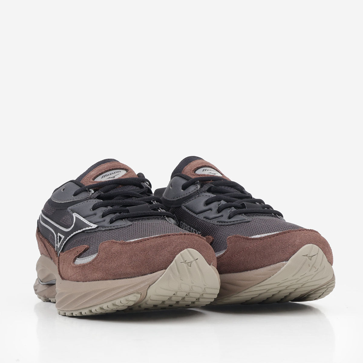 main Mizuno Wave Rider β GTX Shoes, Black Sand Black Chicory Coffee, Detail Shot 2