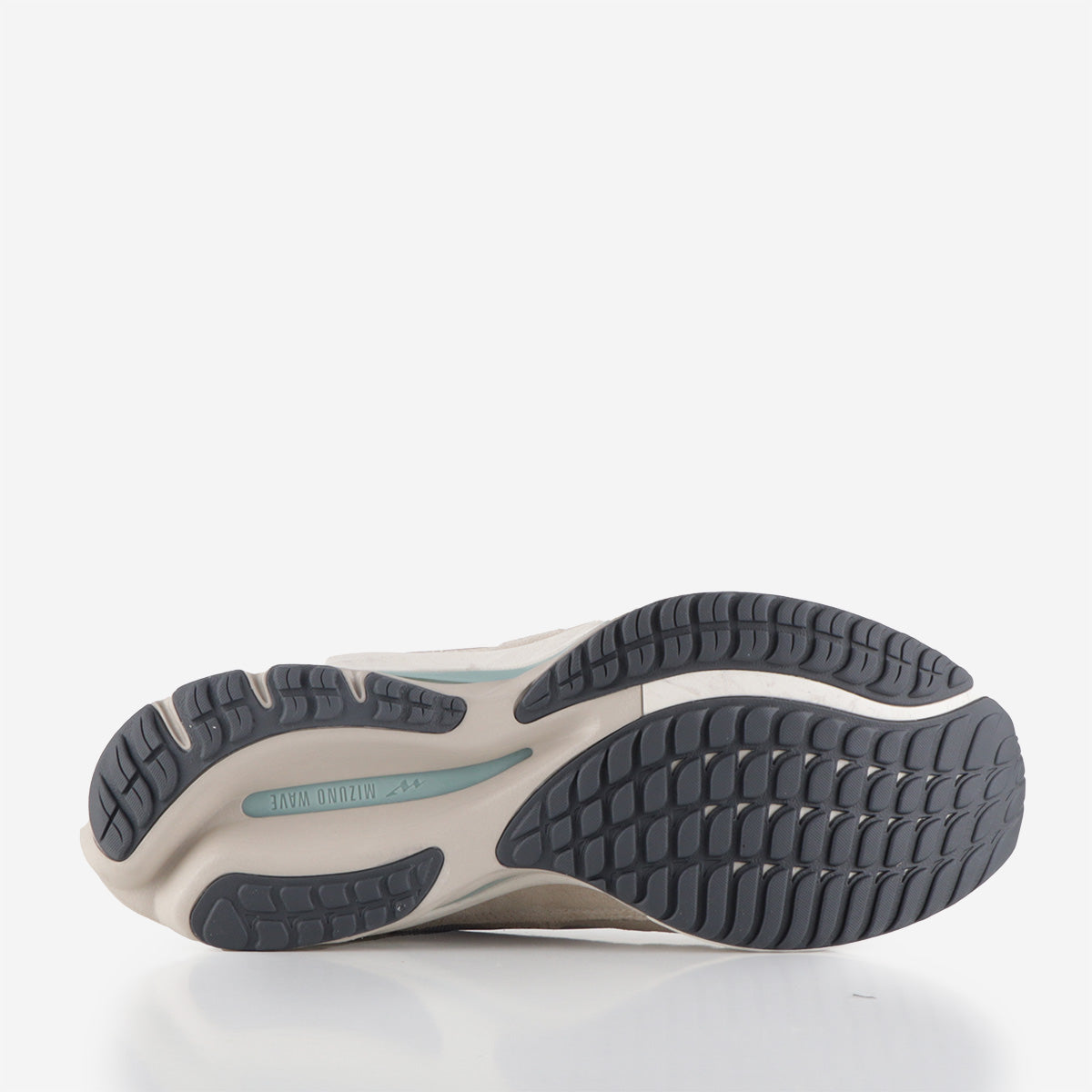 Mizuno Wave Rider β 'Nomad Pack' Shoes, Silver Cloud White Sand Cedar, Detail Shot 4