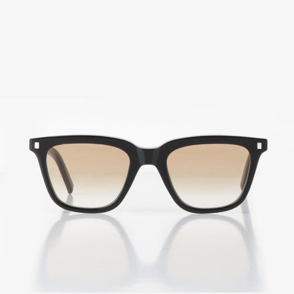 Monokel Eyewear Robotnik Sunglasses, Black/Brown Gradient Lens, Detail Shot 1