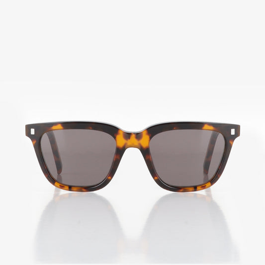 Monokel Eyewear Robotnik Sunglasses, Havana/Grey Solid Lens, Detail Shot 1