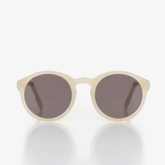 Monokel Eyewear Barstow Sunglasses, Sand, Grey Solid Lens, Detail Shot 1