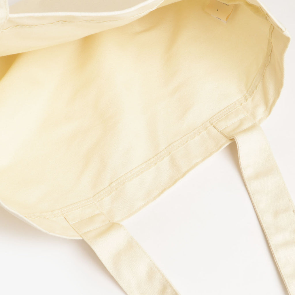 Museum of Peace and Quiet Wordmark Dyed Tote Bag, Bone, Detail Shot 3