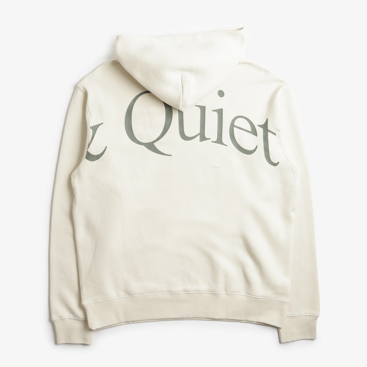 Museum of Peace and Quiet Jumbo Wordmark Hoodie, Bone, Detail Shot 2