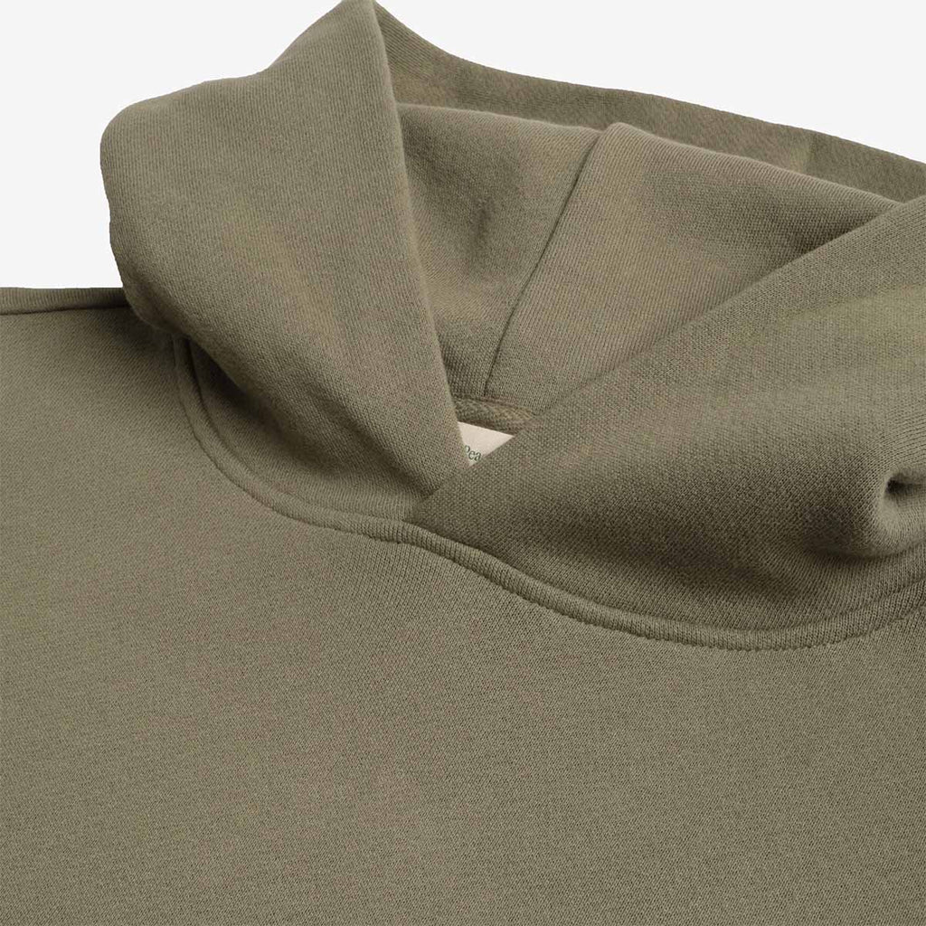 Museum of Peace and Quiet Jumbo Wordmark Hoodie, Olive, Detail Shot 4