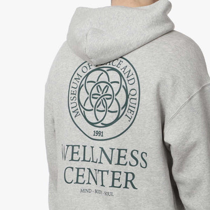 Museum of Peace and Quiet Wellness Centre Hoodie, Heather Grey, Detail Shot 4