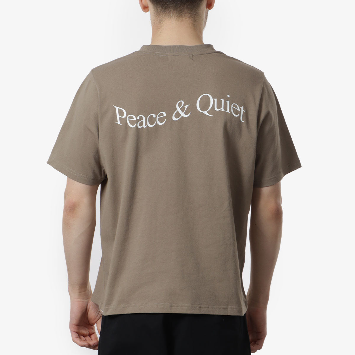 Museum of Peace and Quiet Wordmark T-Shirt, Clay, Detail Shot 2