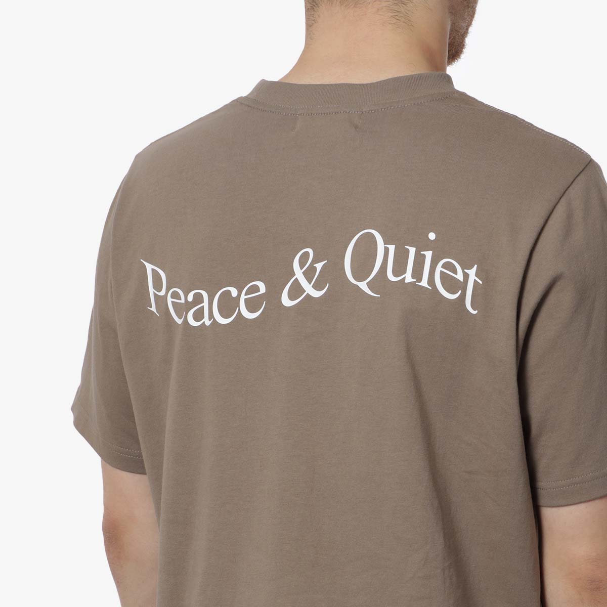 Museum of Peace and Quiet Wordmark T-Shirt, Clay, Detail Shot 4