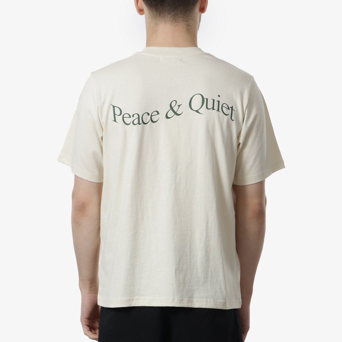 Museum of Peace and Quiet Wordmark T-Shirt, Bone, Detail Shot 2