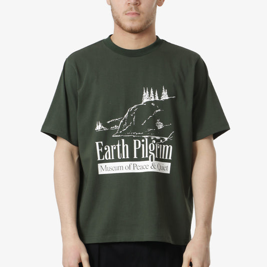 Museum of Peace and Quiet Earth Pilgrim T-Shirt, Forest, Detail Shot 1