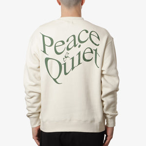 Museum of Peace and Quiet Warped Crewneck Sweatshirt - Beige
