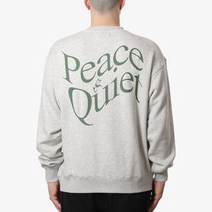 Museum of Peace and Quiet Warped Crewneck Sweatshirt - Grey