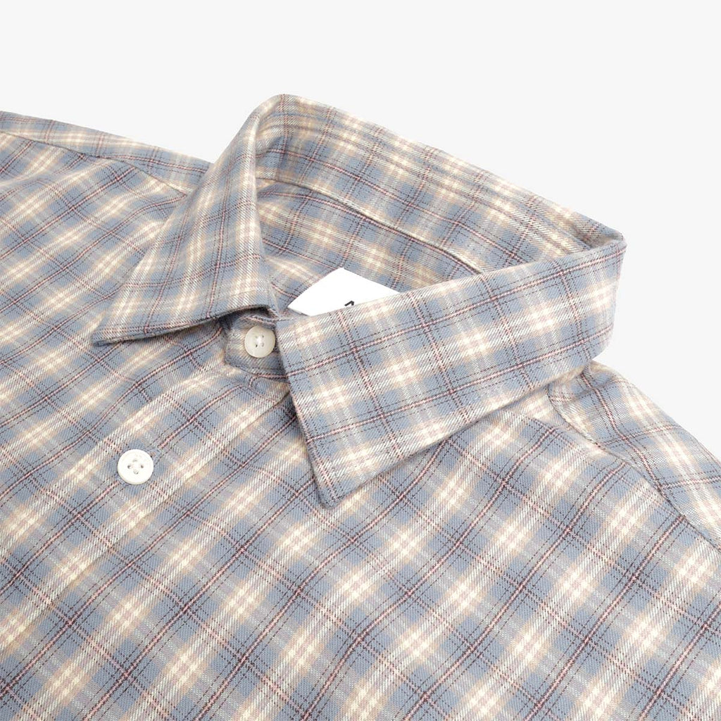 NN.07 Deon Casual Flannel Shirt - Blue Check