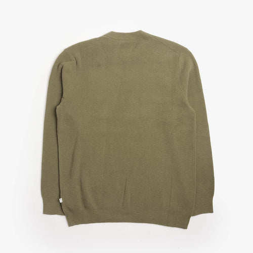 NN.07 Danny Lightweight Sweater in Shadow Moss, back view
