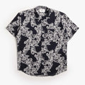 NN.07 Deon All-Over Print Shirt, Navy Blue, Detail Shot 1