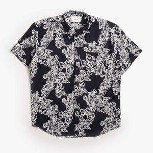 NN.07 Deon All-Over Print Shirt - Navy