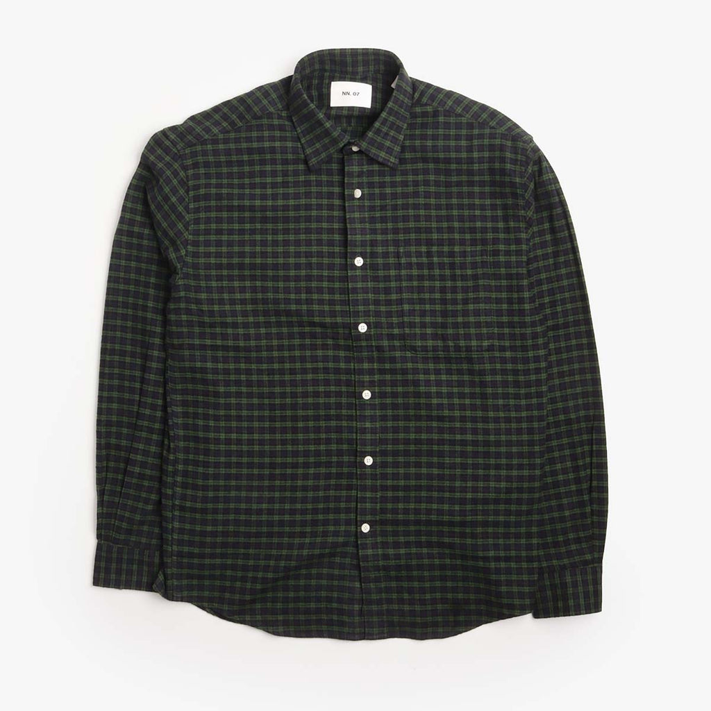 NN.07 Deon Casual Flannel Shirt - Eden Check
