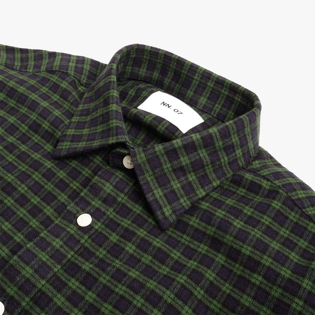 NN.07 Deon Casual Flannel Shirt - Eden Check