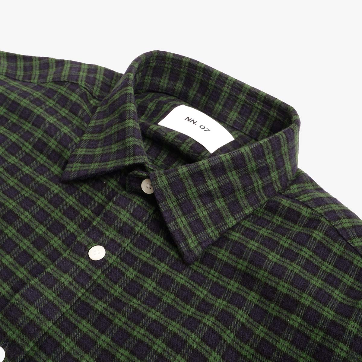 NN.07 Deon Casual Flannel Shirt - Eden Check